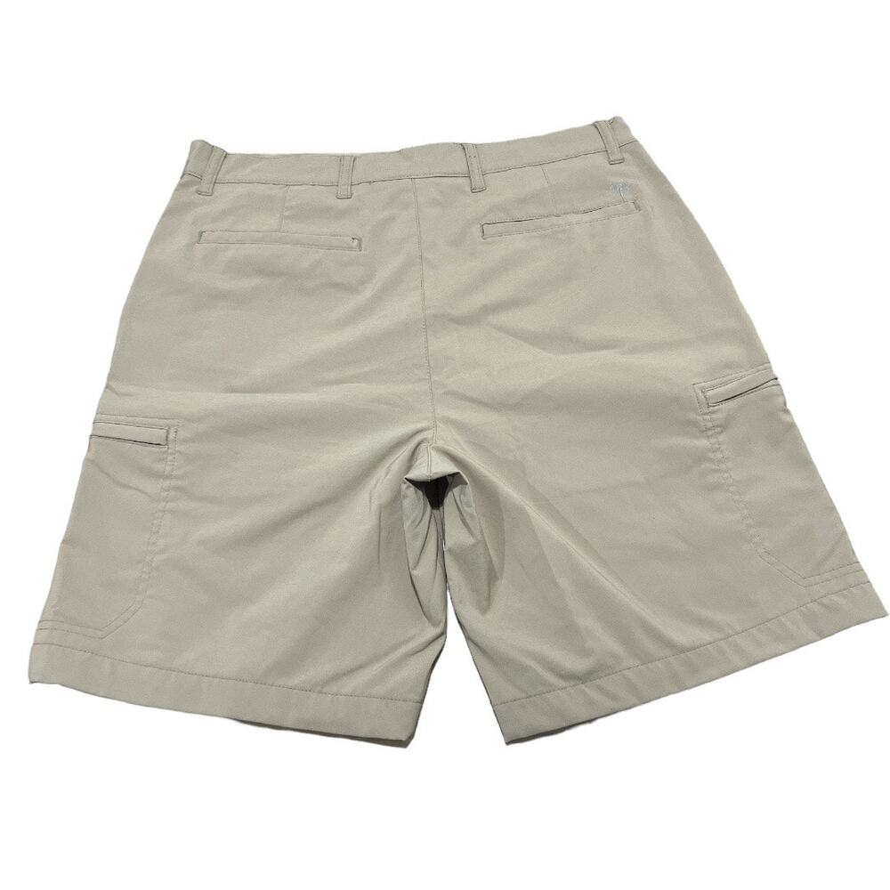Chaps Beige Khaki Stretch Cargo Shorts Size 33 - Picture 3 of 7